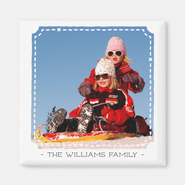 Personalized Photo and Name Magnet (Front)