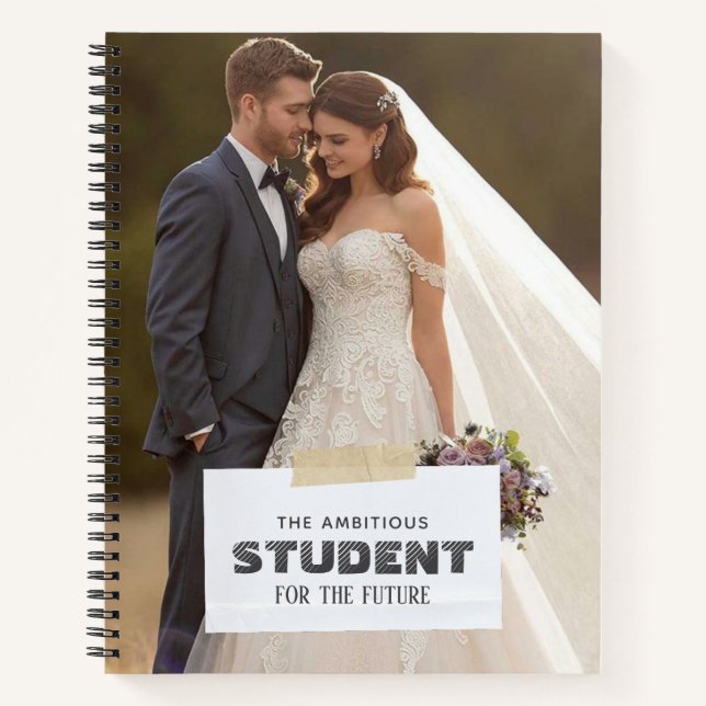 personalized photo and name notebook (Front)