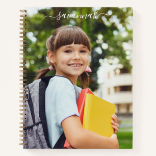 Personalized Photo and Name Sketch Notebook