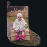 Personalized Photo and Name Small Christmas Stocking<br><div class="desc">Photography © Elizabeth Cooper: www.flickr.com/people/22201094@N08/ and provided by Creative Commons: https://creativecommons.org/licenses/by/2.0/</div>