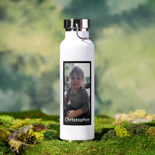 Personalized Photo and Name Water Bottle