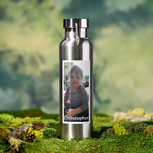 Personalized Photo and Name Water Bottle (Outdoor)