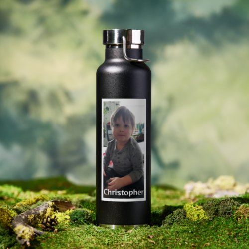 Personalized Photo and Name   Water Bottle