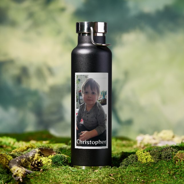 Personalized Photo and Name   Water Bottle (Outdoor)