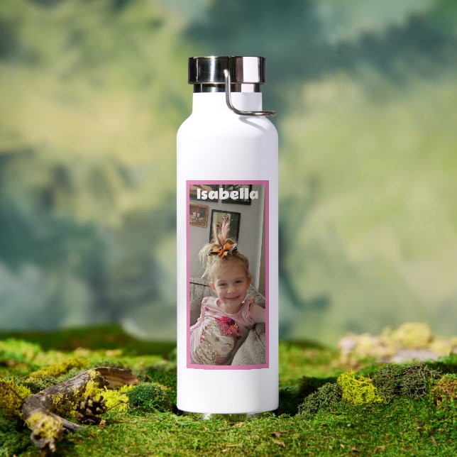 Personalized Photo and Name   Water Bottle (Outdoor)