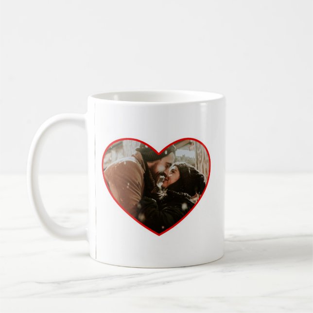Personalized Photo and Names | Our First Christmas Coffee Mug (Left)
