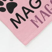 Personalized Photo and Names | Pink Dog Blanket (Corner)