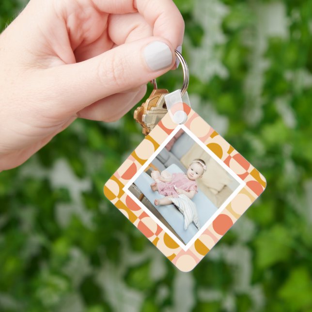Personalized Photo and Pattern Keychain (Hand)
