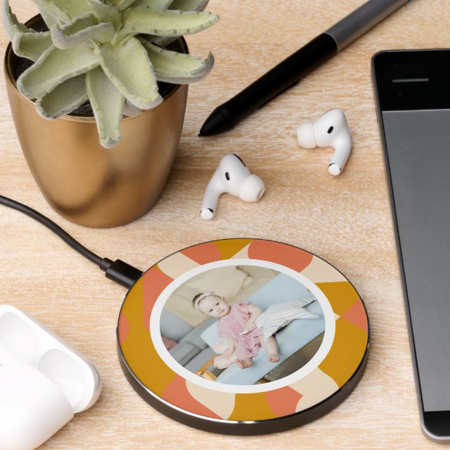 Personalized Photo and Pattern Wireless Charger (Desk 2)