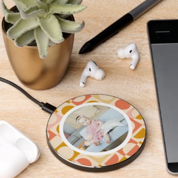 Personalized Photo And Pattern Wireless Charger by Ricaso at Zazzle