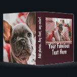 Personalized Photo and Text 3 Ring Binder<br><div class="desc">Personalized Photo and Text 3 ring binder</div>