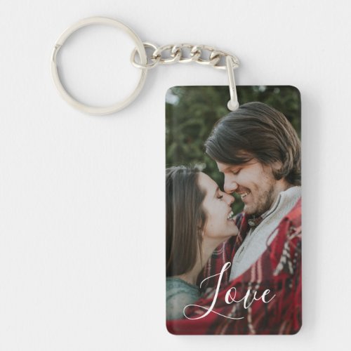 Personalized Photo And Text Acrylic Keychain