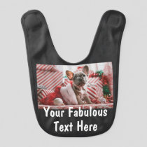 Personalized Photo and Text Baby Bib