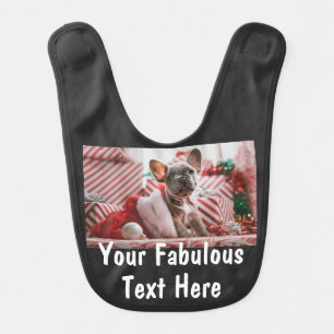 Personalized Photo and Text Baby Bib