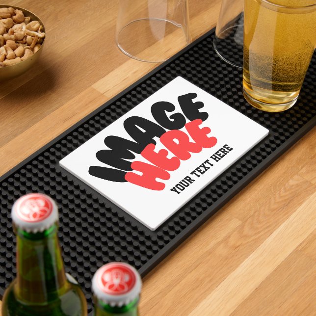 Personalized Photo and Text Bar Mat (Insitu (Bar 2))