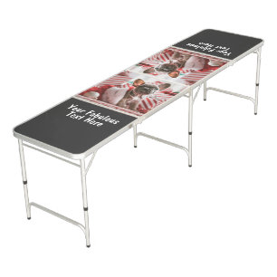 Personalized Photo and Text Beer Pong Table