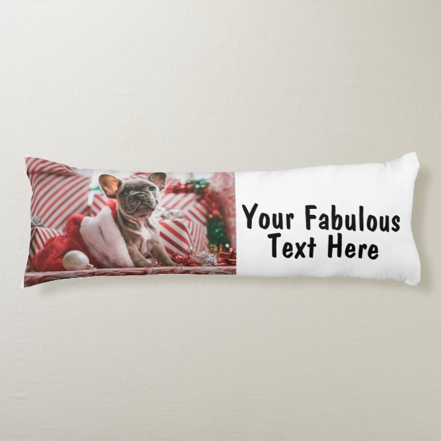 Personalized Photo and Text Body Pillow (Front)