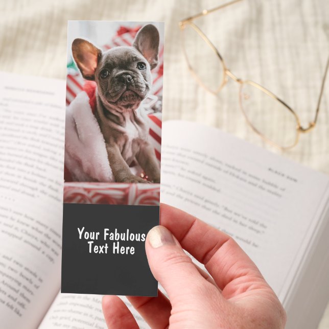 Personalized Photo and Text Bookmarks (Hand)
