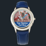 Personalized Photo and Text Boy Watch<br><div class="desc">Personalized Photo and Text Boy Watch</div>