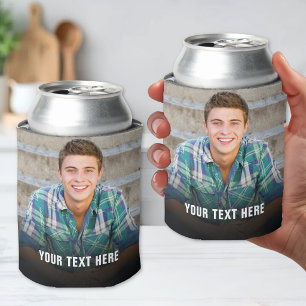 Personalized Photo And Text Can Cooler