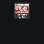 Personalized Photo and Text Canvas Print<br><div class="desc">Personalized Photo and Text Stretched Canvas Print</div>