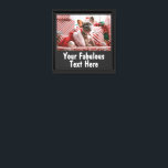 Personalized Photo and Text Canvas Print<br><div class="desc">Personalized Photo and Text Stretched Canvas Print</div>