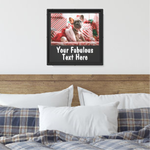 Personalized Photo and Text Canvas Print