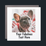 Personalized Photo and Text Car Magnet<br><div class="desc">Personalized Your Photo and Text Car Magnet. Any font,  any background,  any image format and sizes.</div>