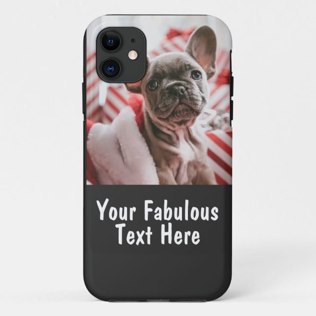Personalized Photo and Text Case-Mate iPhone Case (Back)