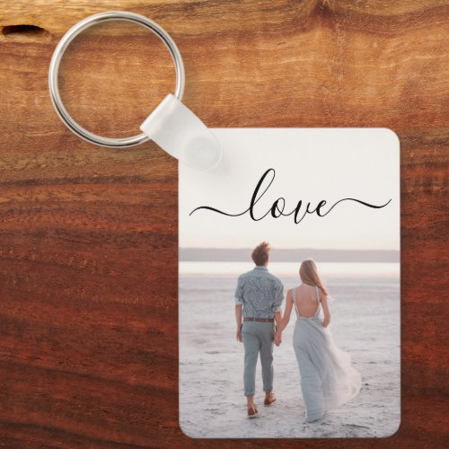 Personalized Photo and Text Collage Keychain