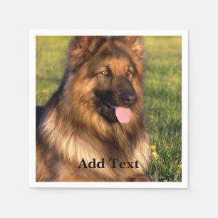 Personalized Photo and Text Custom Napkins