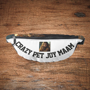 Personalized Photo And Text Cute Pet Lover Cat Mom Fanny Pack