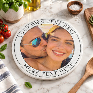 Personalized Photo and Text Cutting Board