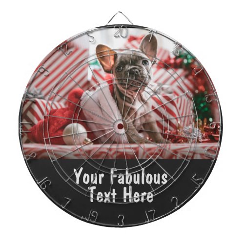 Personalized Photo and Text Dart Board