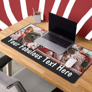 Personalized Photo and Text Desk Mat