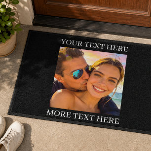 Personalized Photo and Text Doormat