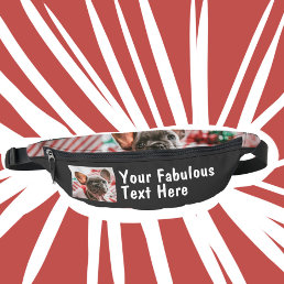 Personalized Photo and Text Fanny Pack