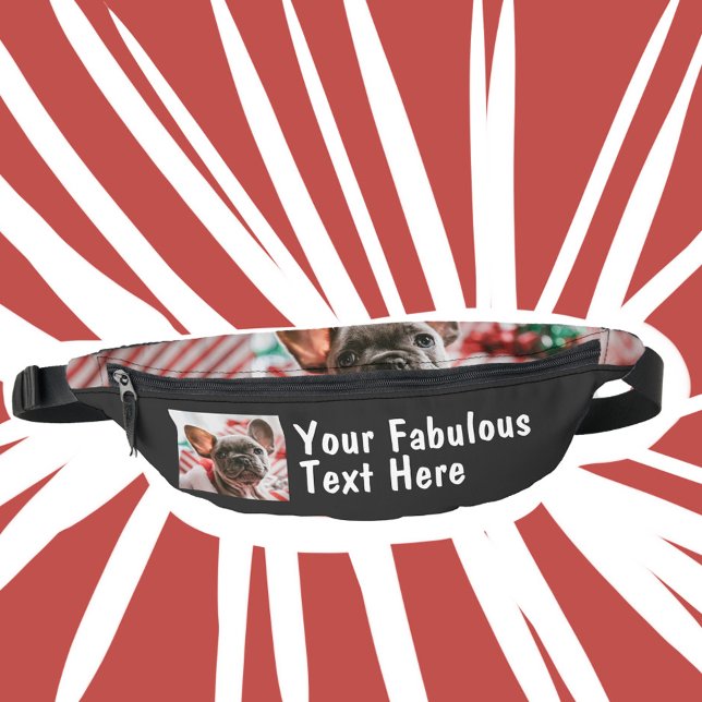 Personalized Photo and Text Fanny Pack (Creator Uploaded)
