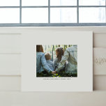 Personalized Photo and Text Faux Canvas Print<br><div class="desc">Easily create your own family portrait with this personalized photo and text faux wrapped canvas print. A simple, minimalist wall art template design featuring white frame, modern sans serif font and a sophisticated aesthetic. Make your own custom photo keepsake, perfect as wall art gifts for family, newlyweds, friends, home warming...</div>