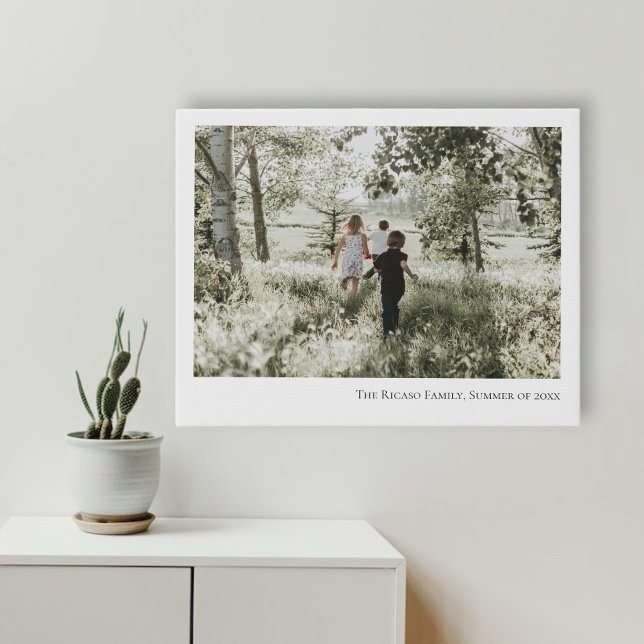 Personalized Photo and Text Faux Canvas Print (Creator Uploaded)