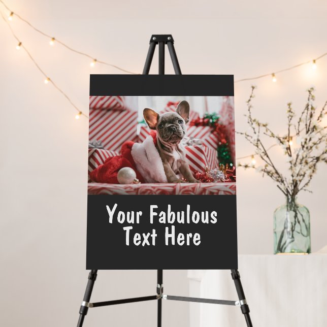 Personalized Photo and Text Foam Board (In Situ (Stand))