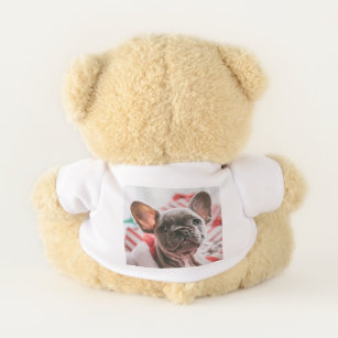Personalized Photo and Text Front and Back Teddy Bear