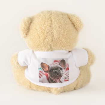 Personalized Photo And Text Front And Back Teddy Bear by SleekMinimalDesign at Zazzle