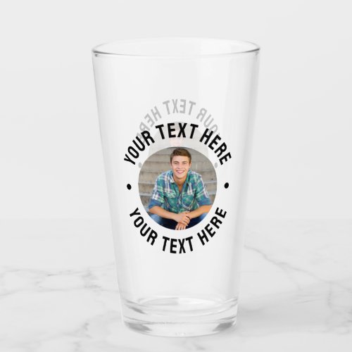 Personalized Photo And Text Glass