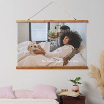 Personalized Photo and Text Hanging Tapestry