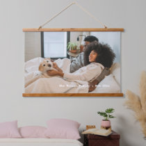 Personalized Photo and Text Hanging Tapestry