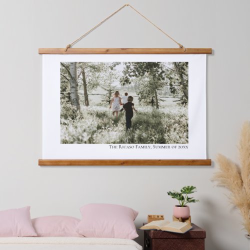 Personalized Photo and Text Hanging Tapestry