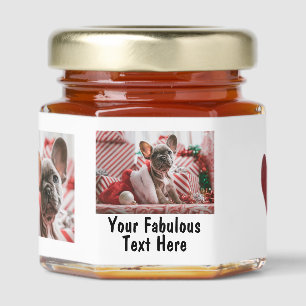 Personalized Photo and Text Honey Jar Favors