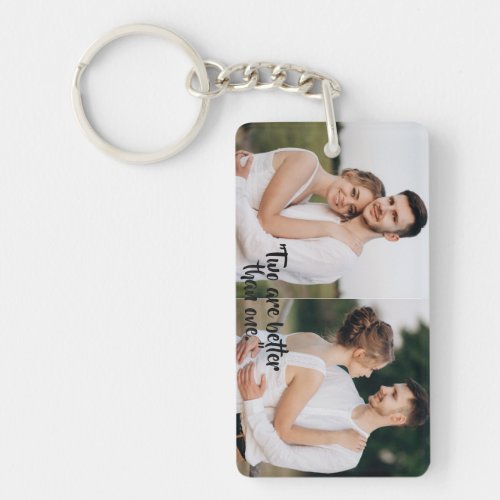 Personalized Photo and Text instagram Collage  Keychain
