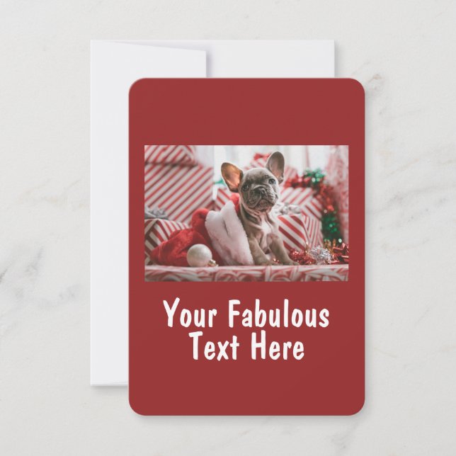 Personalized Photo and Text Invitation (Front)